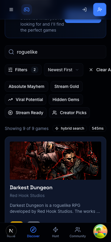 Mobile-responsive search interface demonstrating cross-device compatibility